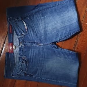 GUC distressed Lucky Brand Sofia Straight jeans size 14/32 ankle